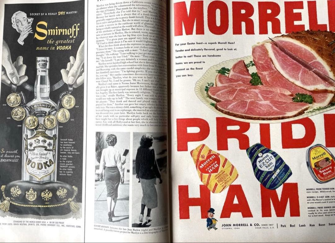1952年4月7日発行・マリリンモンロー＜LIFE誌・ライフ誌＞ビンテージ雑誌