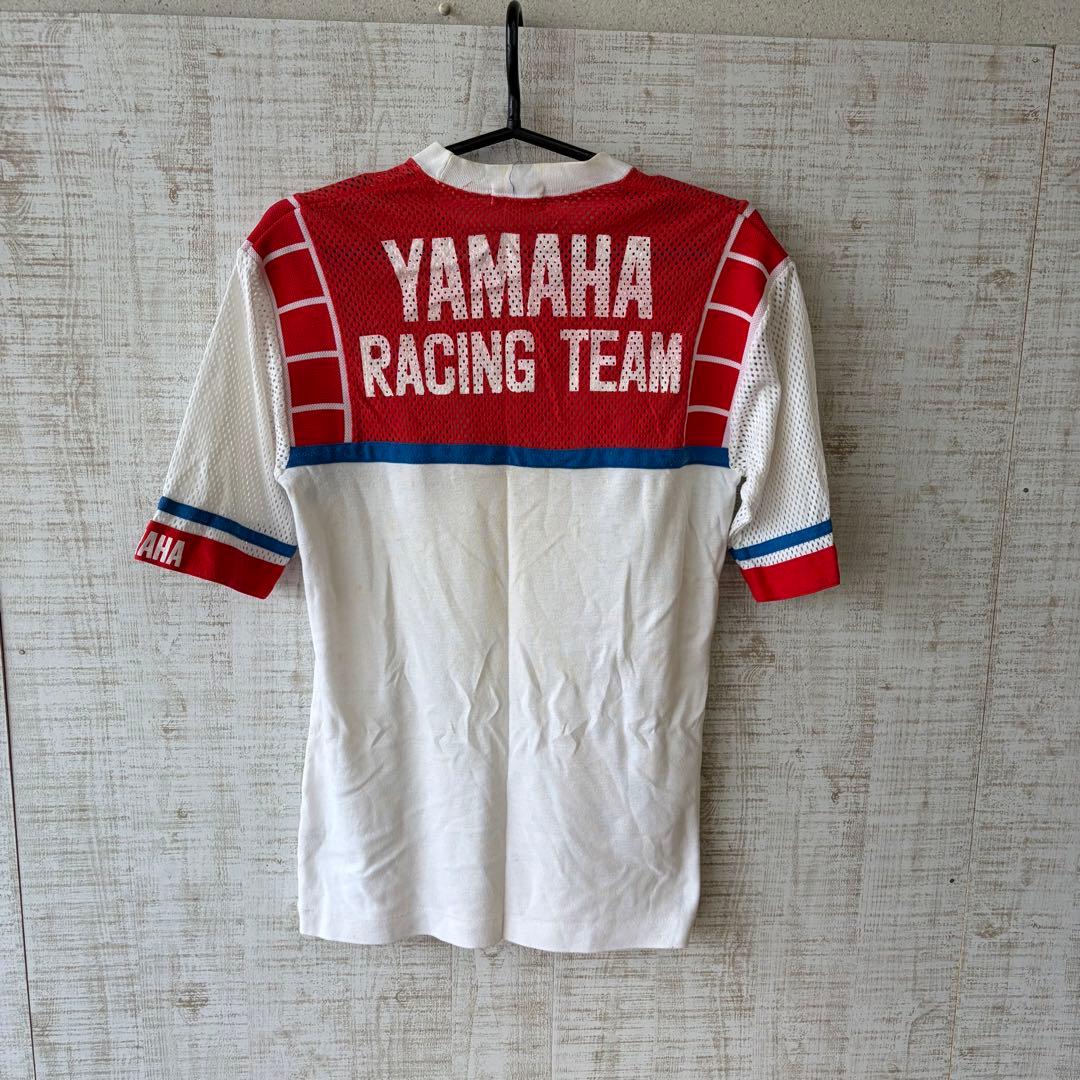 【アンティーク】昭和レトロ ヤマハ モトクロス メッシュ Tシャツ ロゴプリント