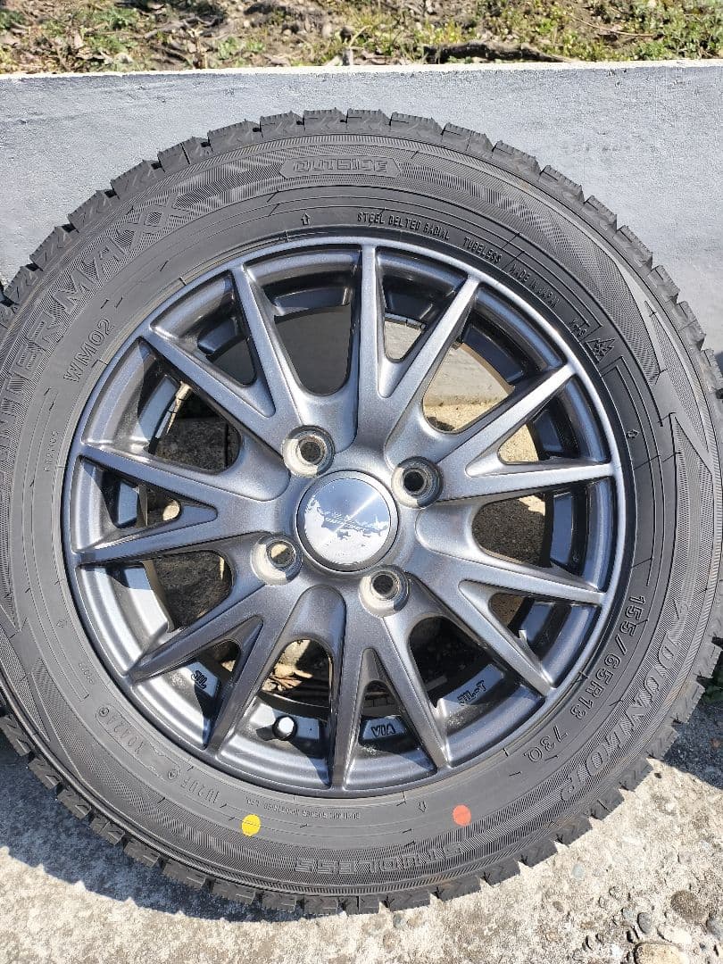 DUNLOP スタッドレスタイヤ 13インチ 4本セット