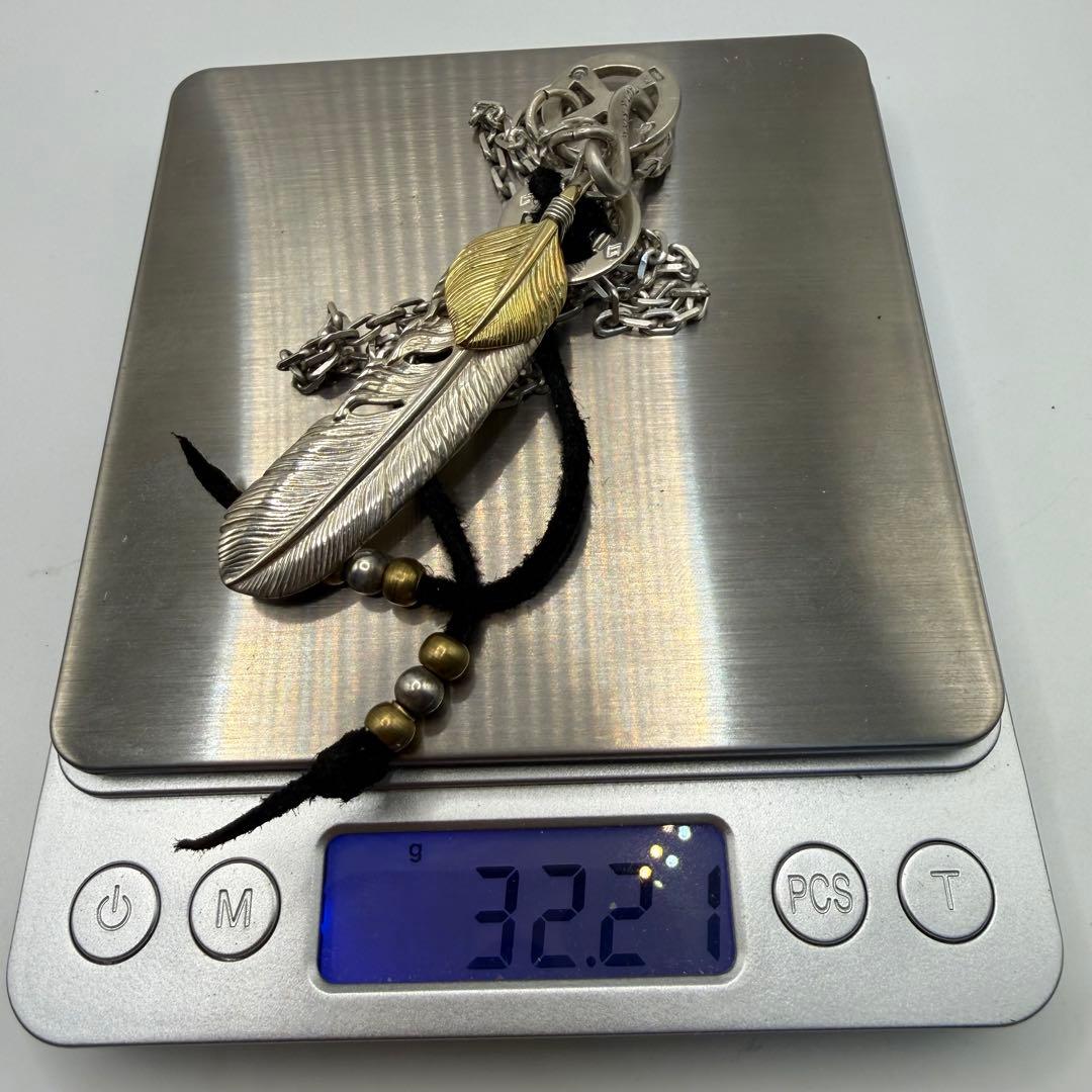 タディ&キング　上金フェザーＬ　ネックレスセット　細角50センチ