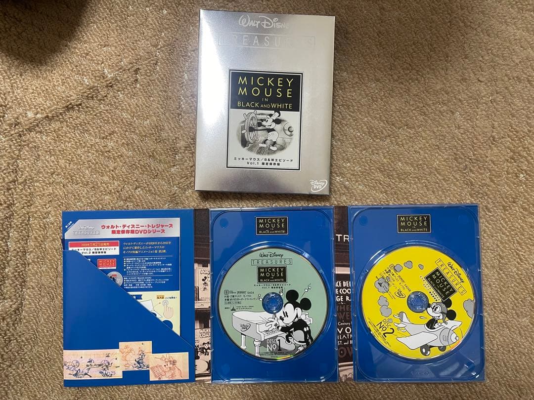 ディズニー トレジャーズ DVD まとめ売り ミッキー B&W ミッキーマウス