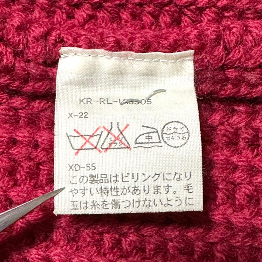 ポロラルフローレン ダッフルコート ウール100% レッド M