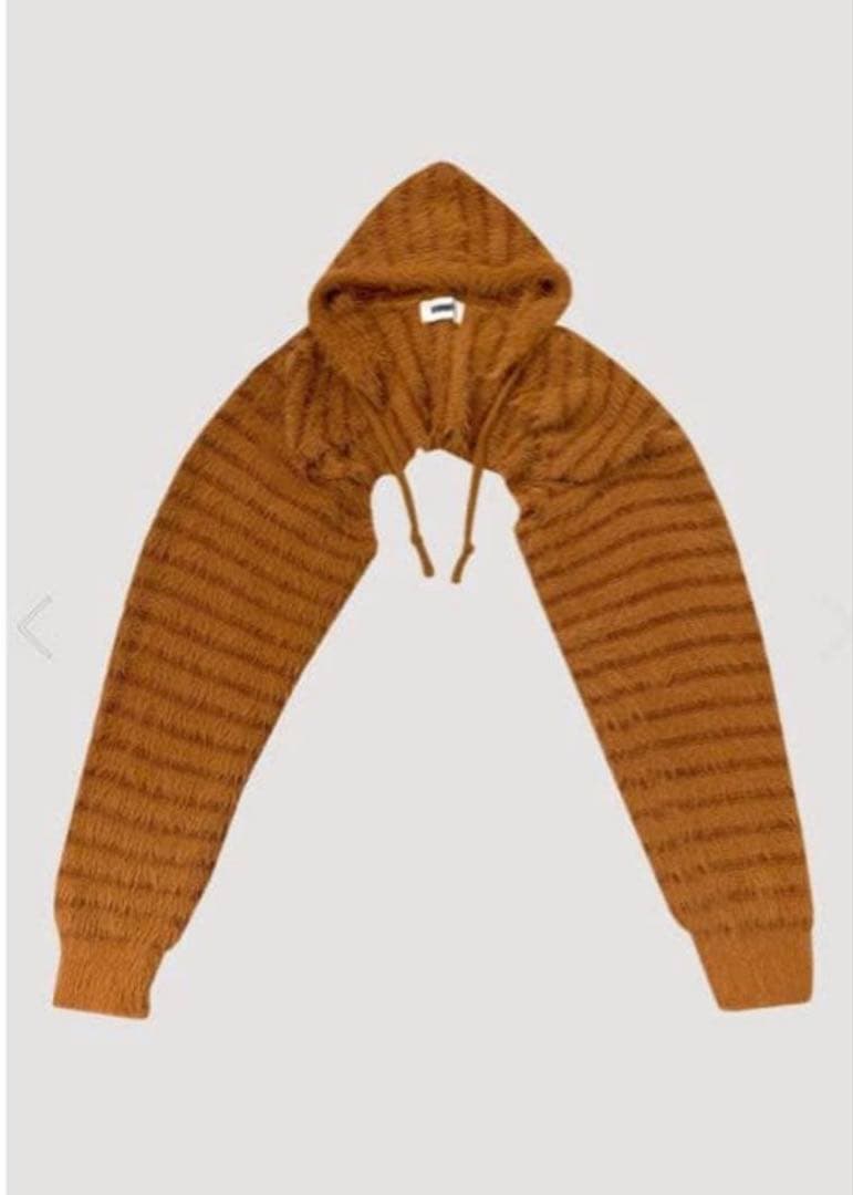VIAVANDA 2WAY HOODED MUFFLER KNIT ボレロ