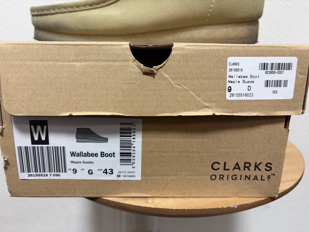 値下げ不可clarks WallabeeBT クラークス　ワラビーブーツ　UK9