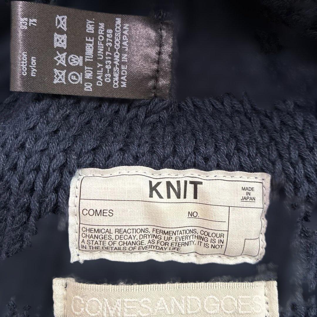 comesandgoes スタンダードニットキャップ　カムズ　ネイビー