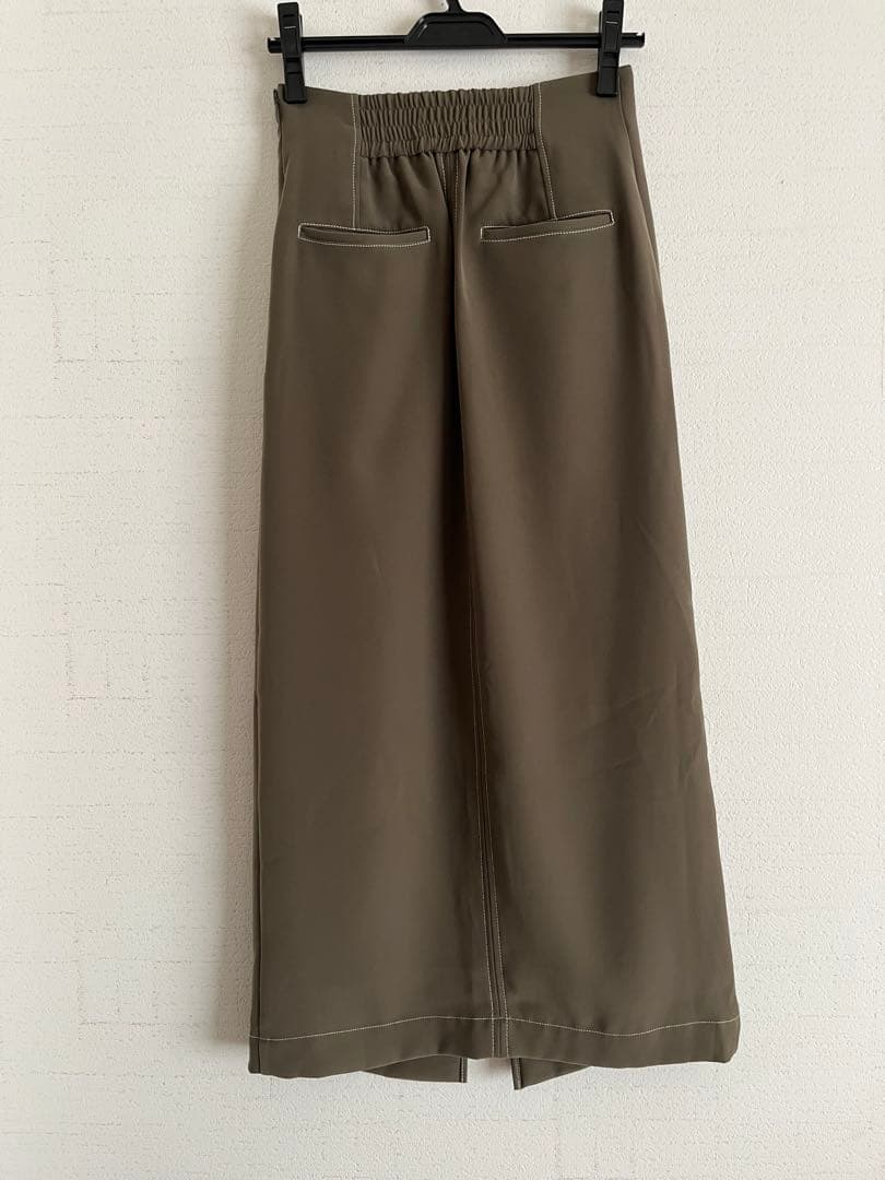新品アニュアンス/タイトロングスカート （M/KHAKI）