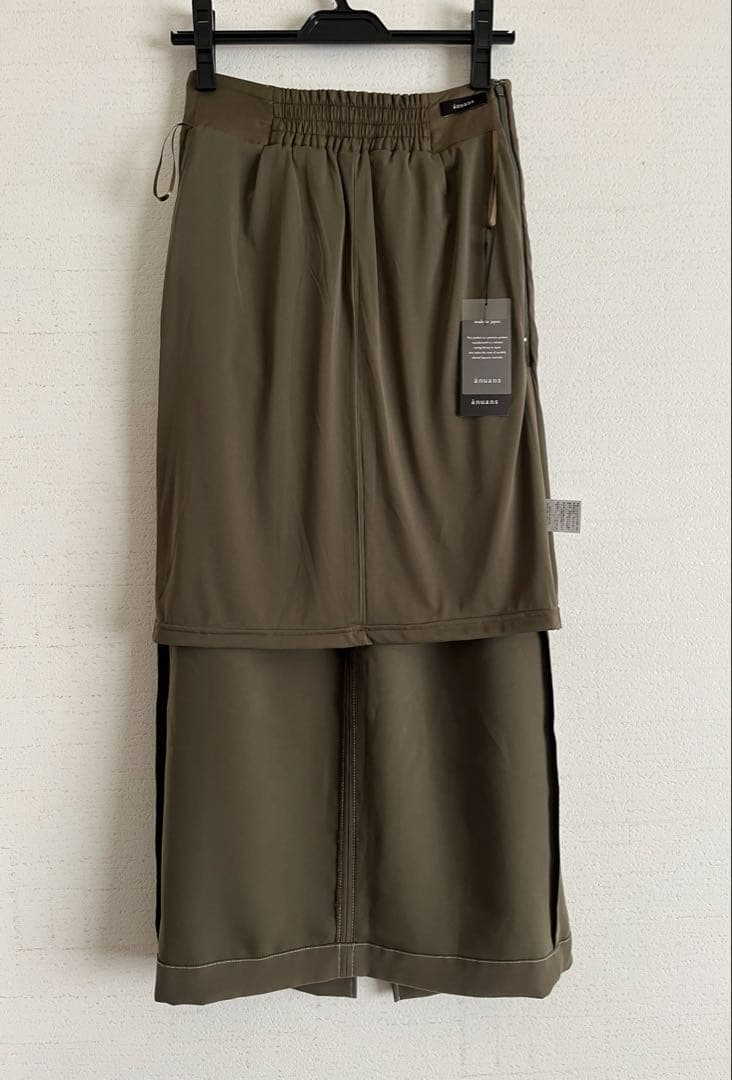 新品アニュアンス/タイトロングスカート （M/KHAKI）