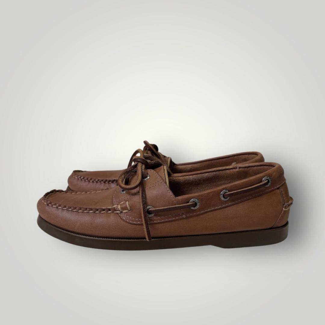 [良品] L.L.Bean デッキシューズ レザー 7 1/2 エルサルバドル製