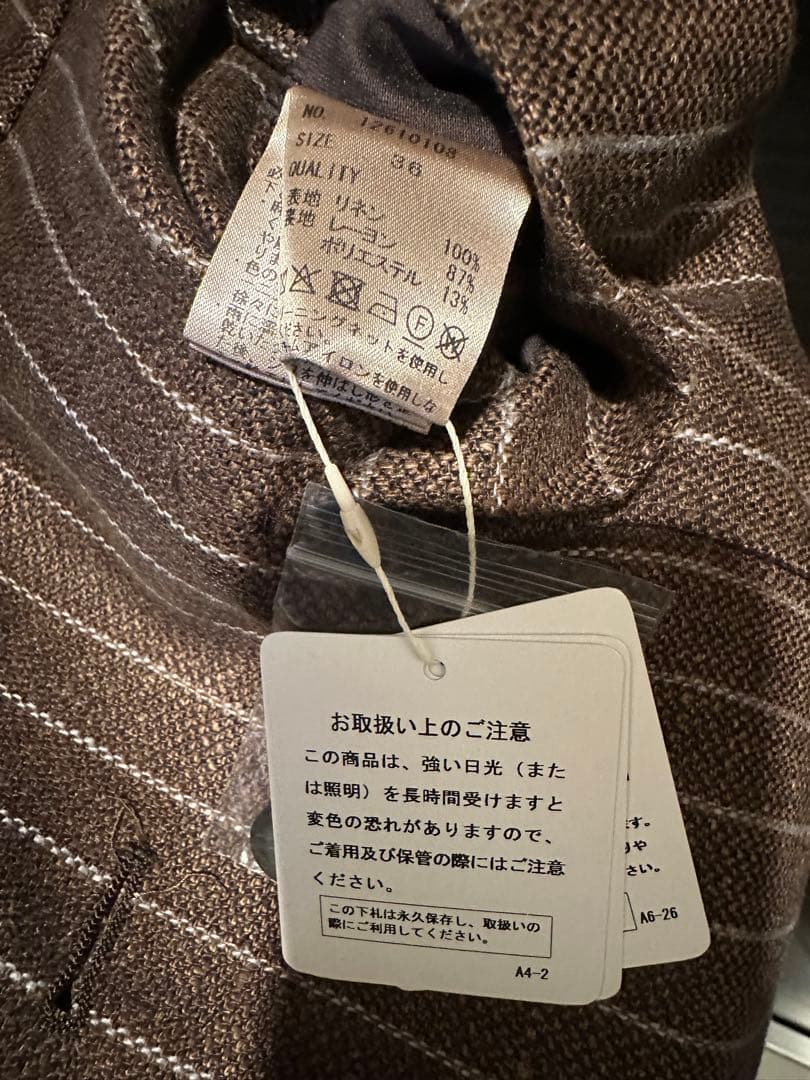 ジャケット・アウター Todayful Boyfriend Stripe Linen Jacket