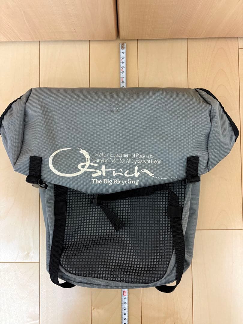 Ostrich サイドバッグ 2個セット グレー