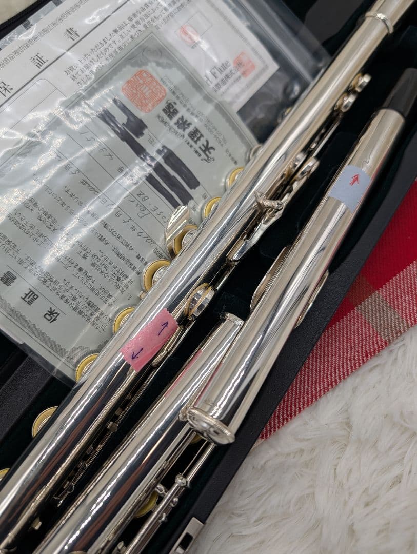 値下げ●美品Pearl Flute ブリランテ PF-525E-BZケース2種