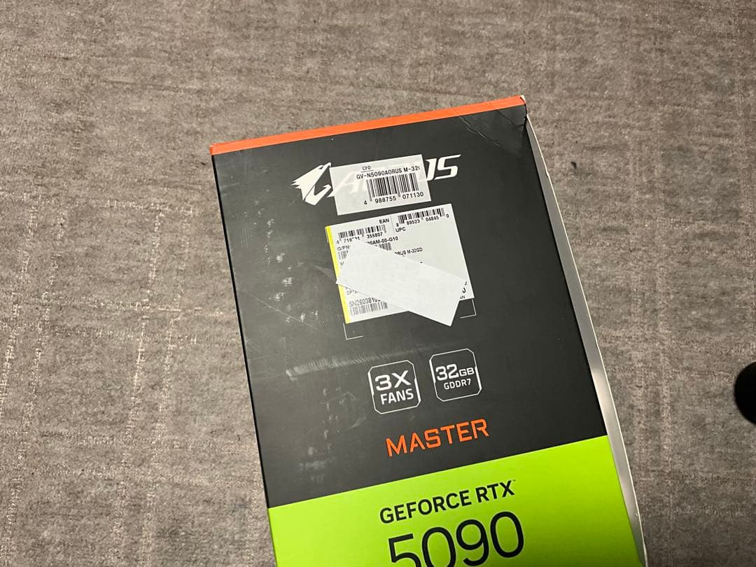 グラフィックボード・グラボ・ビデオカード GeForce RTX 5090 AORUS MASTER GIGABYTE