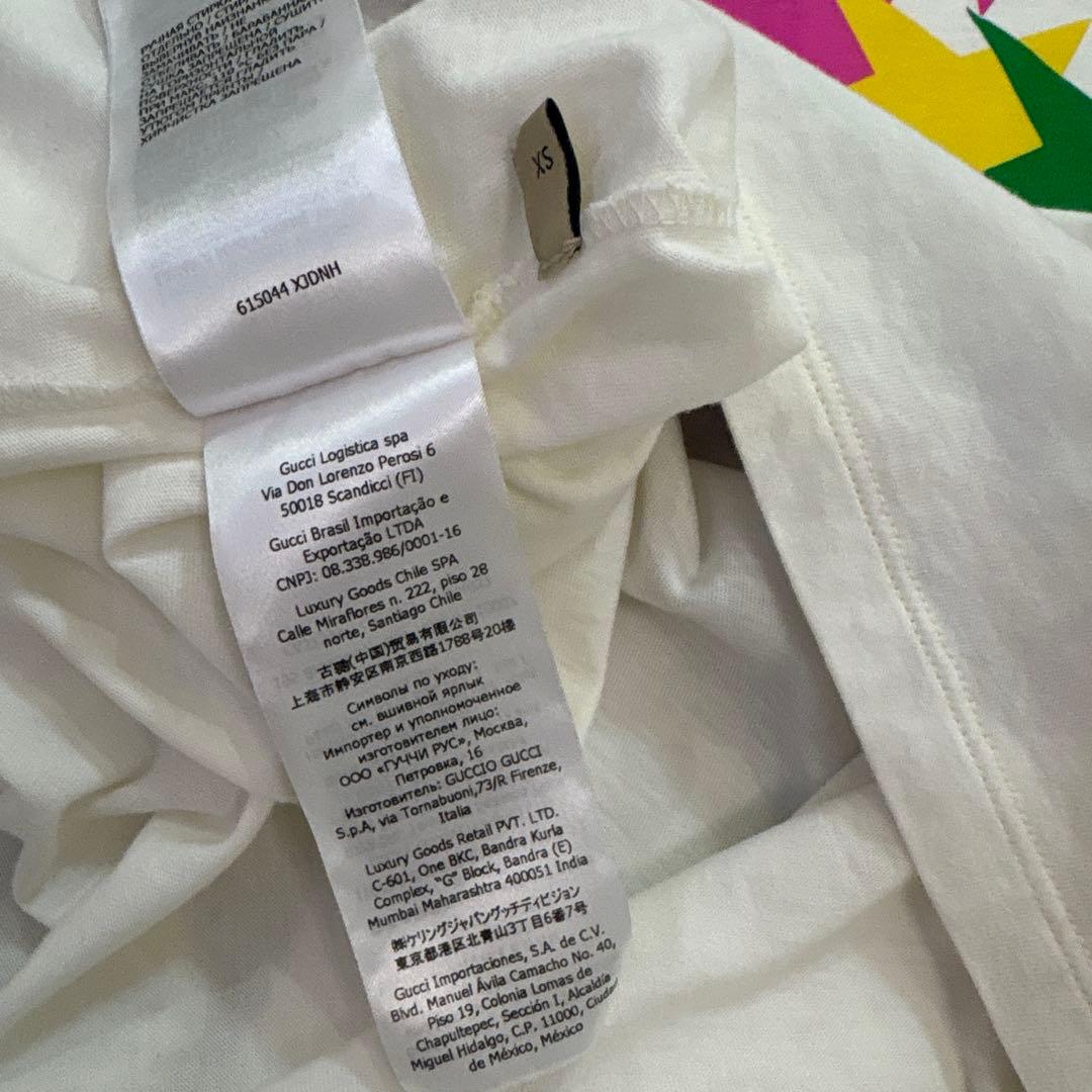 GUCCI カラフル星デザイン 半袖Tシャツ