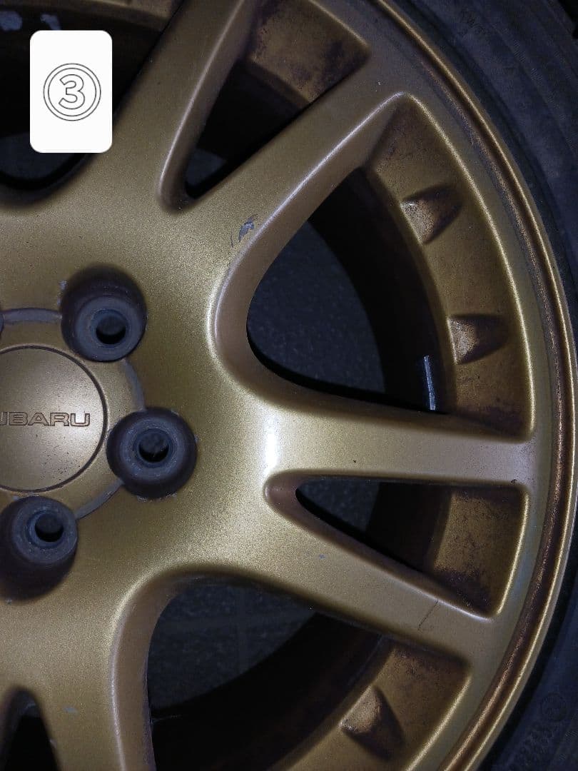 【ジャンク品】SUBARU　純正ホイール（スタッドレスタイヤ付き）4本セット