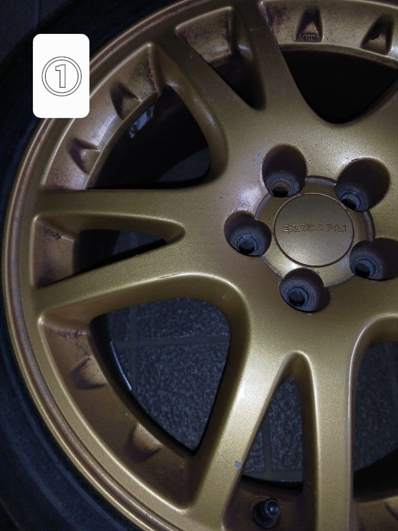 【ジャンク品】SUBARU　純正ホイール（スタッドレスタイヤ付き）4本セット