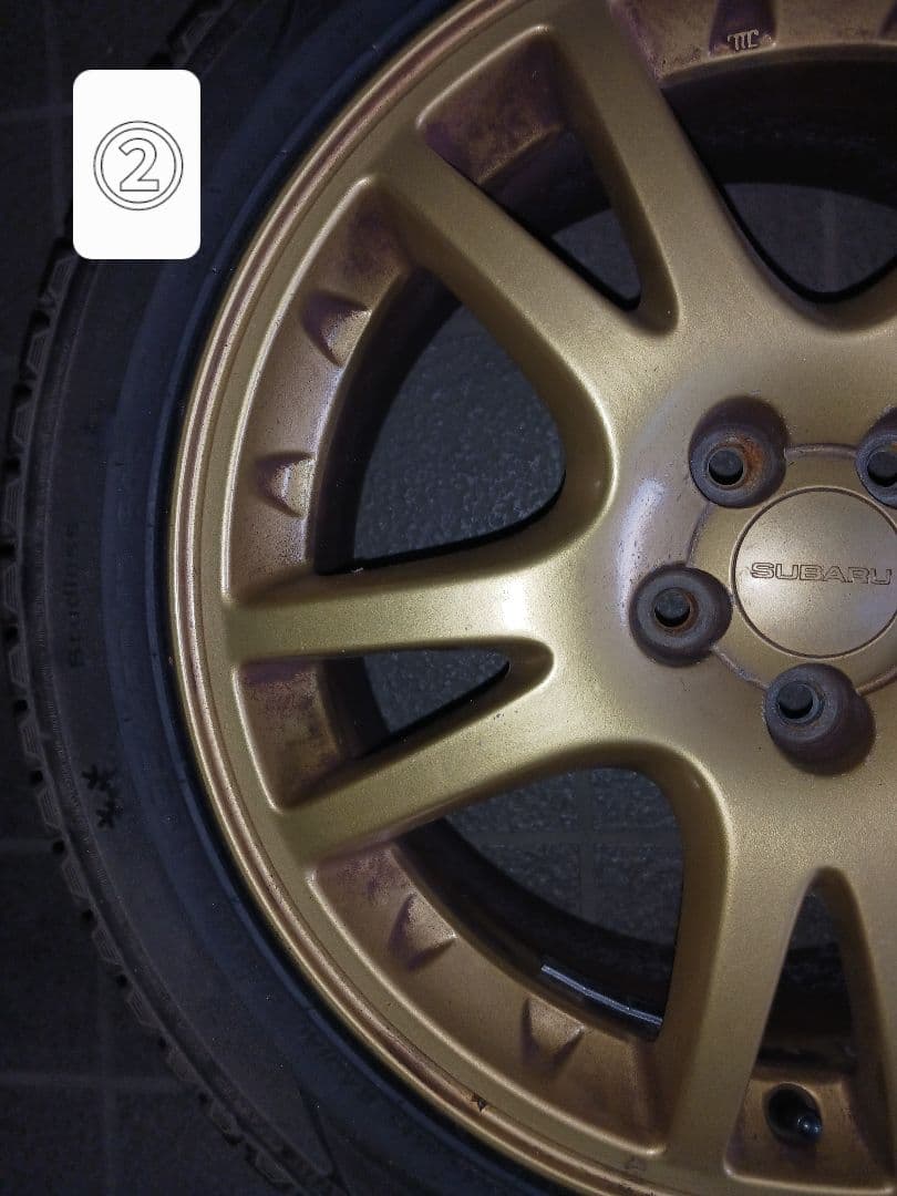 【ジャンク品】SUBARU　純正ホイール（スタッドレスタイヤ付き）4本セット