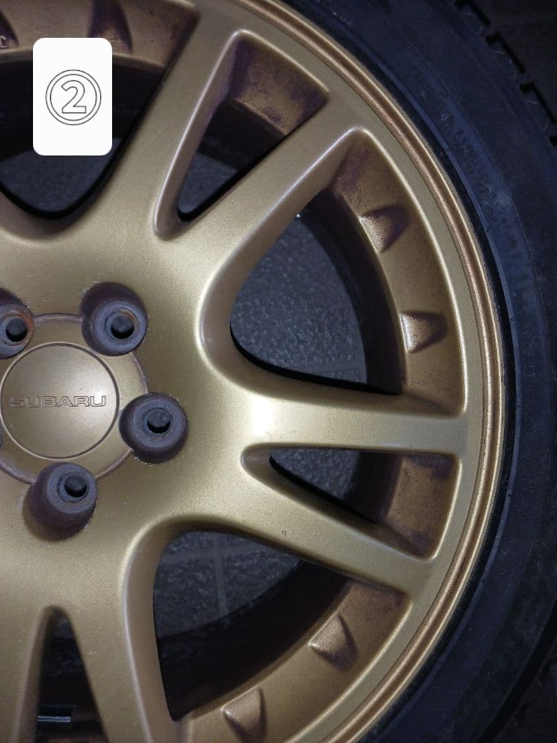 【ジャンク品】SUBARU　純正ホイール（スタッドレスタイヤ付き）4本セット