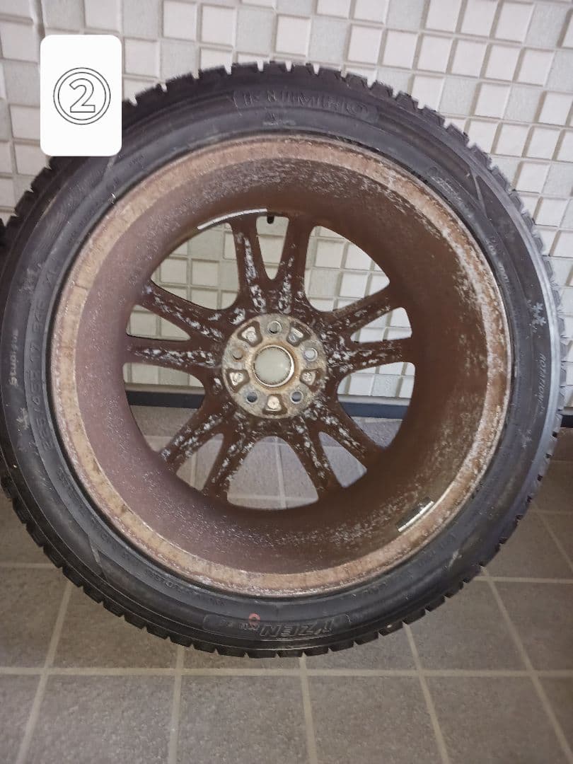 【ジャンク品】SUBARU　純正ホイール（スタッドレスタイヤ付き）4本セット
