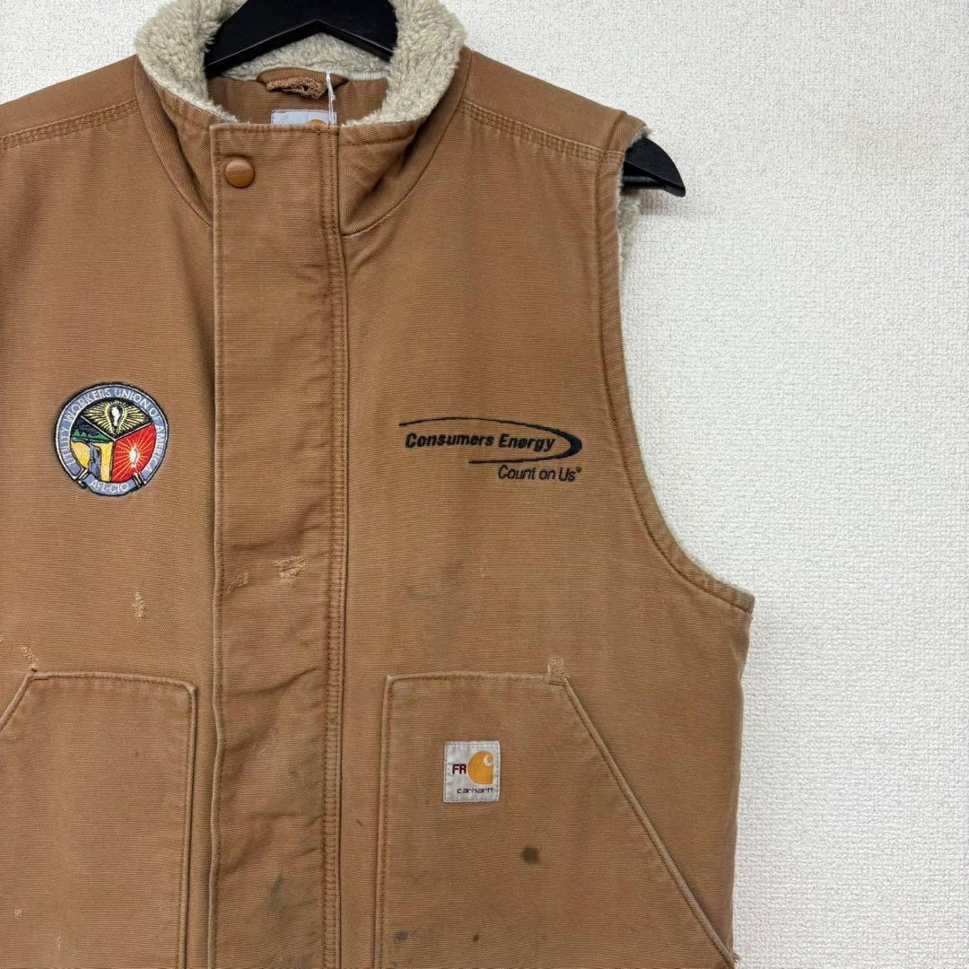 Carhartt Duck Vest カーハート ダックベスト 古着 裏ボア