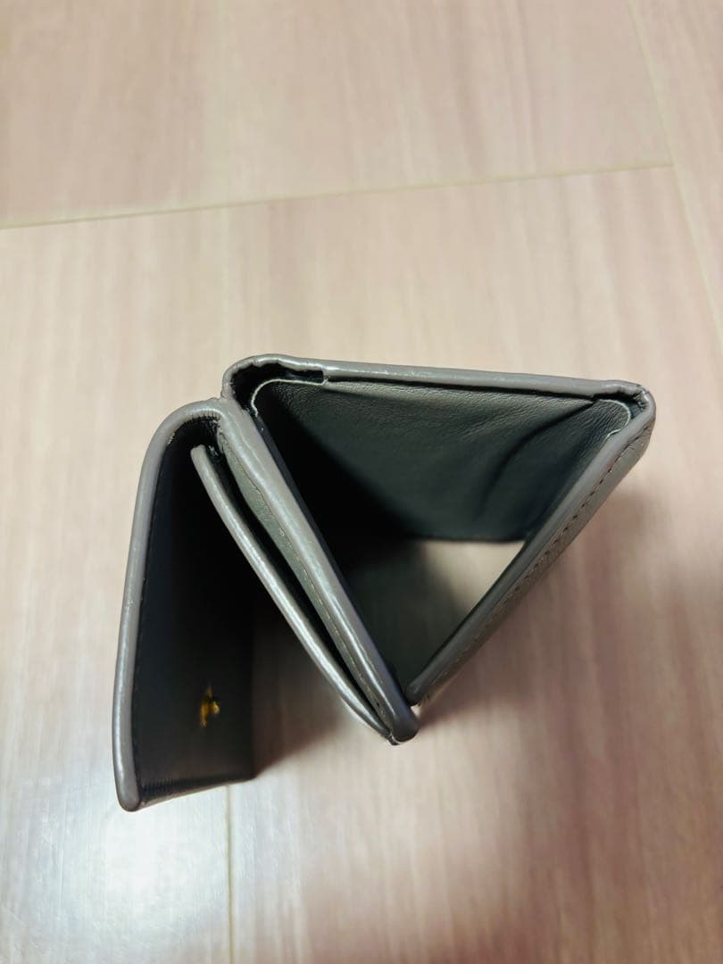 SAINT LAURENT グレー 三つ折り財布