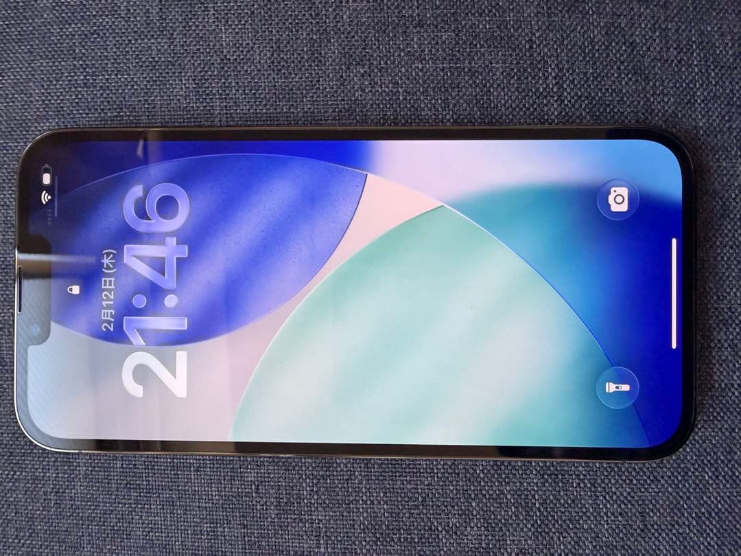 超美品 iPhone13Pro MAX 256Gグラファイト SIMフリー 箱付