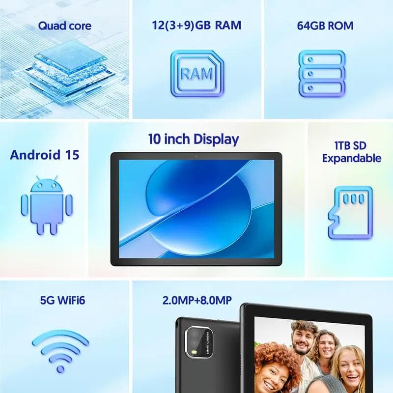 は*わ様 【新品未使用】 Android 15 10インチ タブレット 12GB
