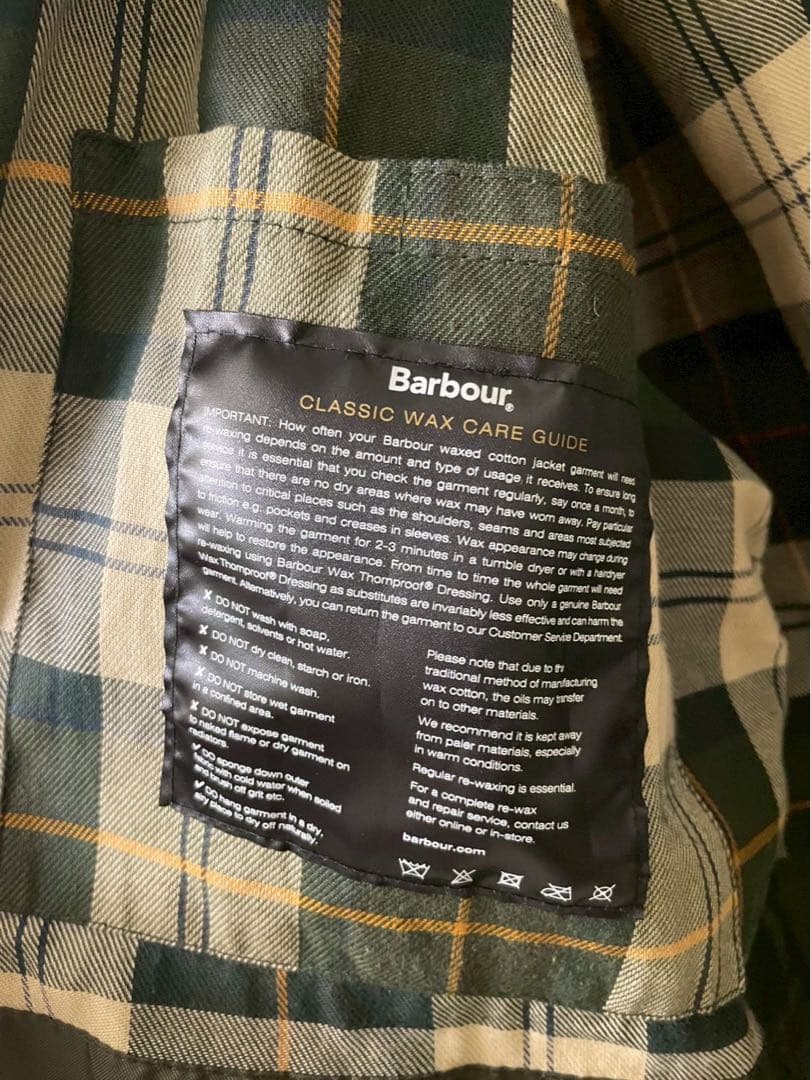 美品　英国製　ビデイル　40 バブアー　Barb bour SS24 2ワラント