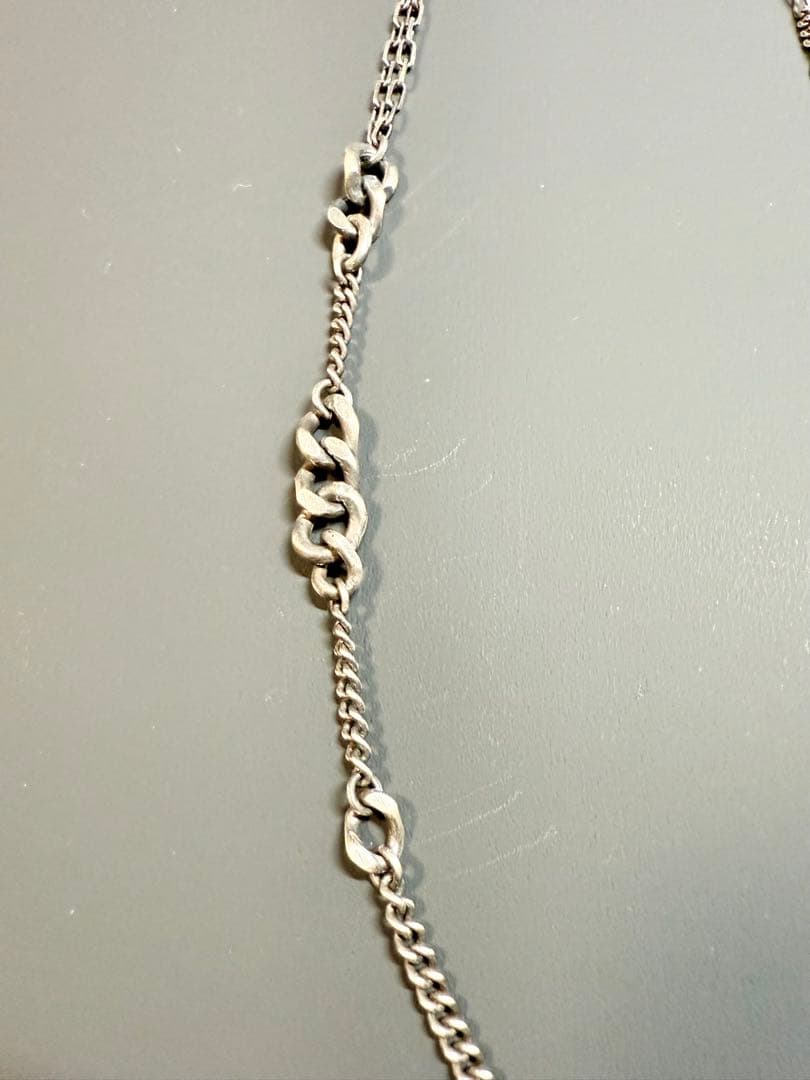 PRY 3way Silver Mix Chain Necklace シュウト