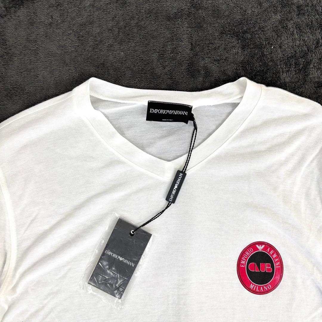 新品タグ付き EMPORIO ARMANI レーヨン半袖 Tシャツ XL