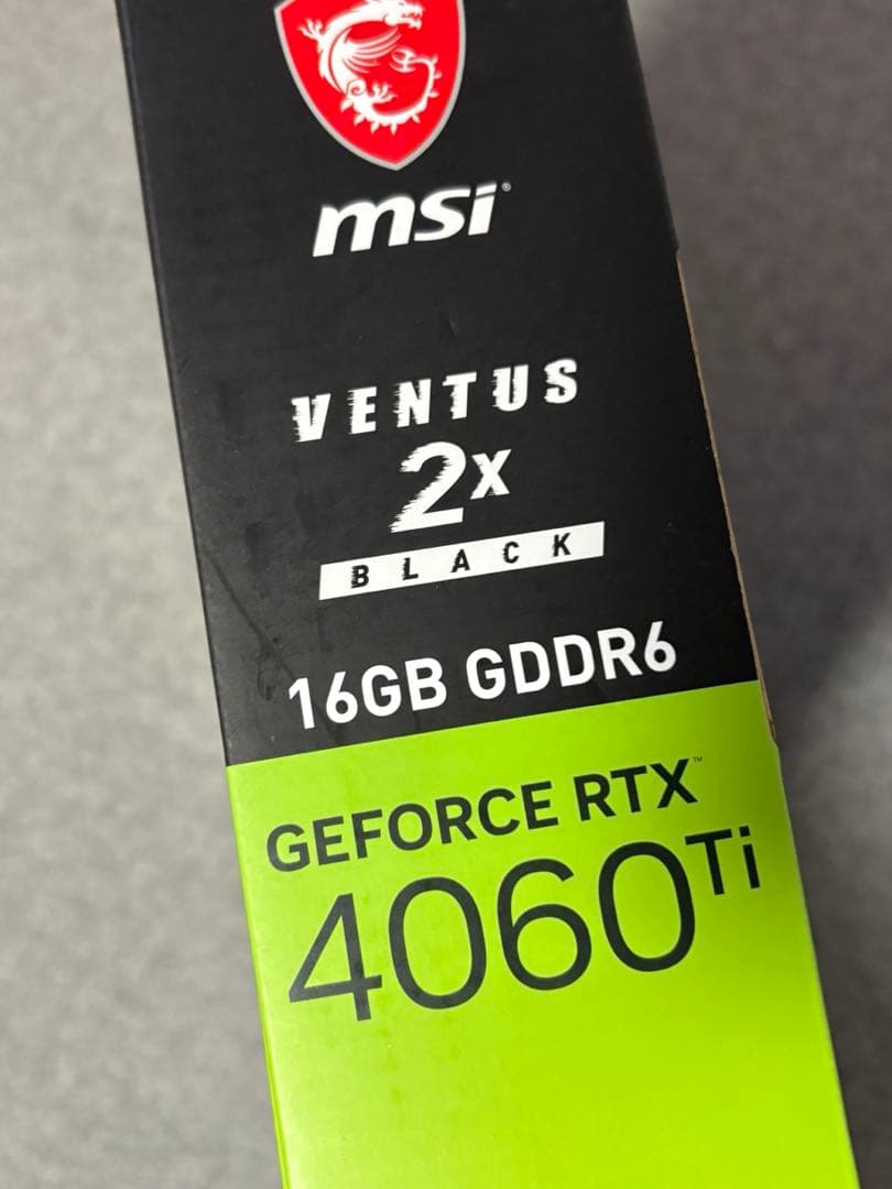 【ジャンク】RTX 4060 Ti VENTUS 2X BLACK 16G OC