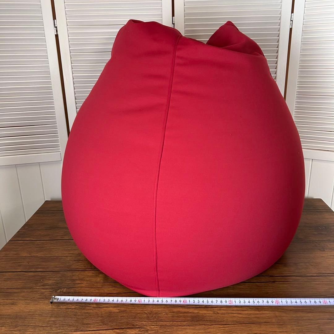 【送料込】MOGU モグ ビーズクッション　フィットチェア　レッドクッション