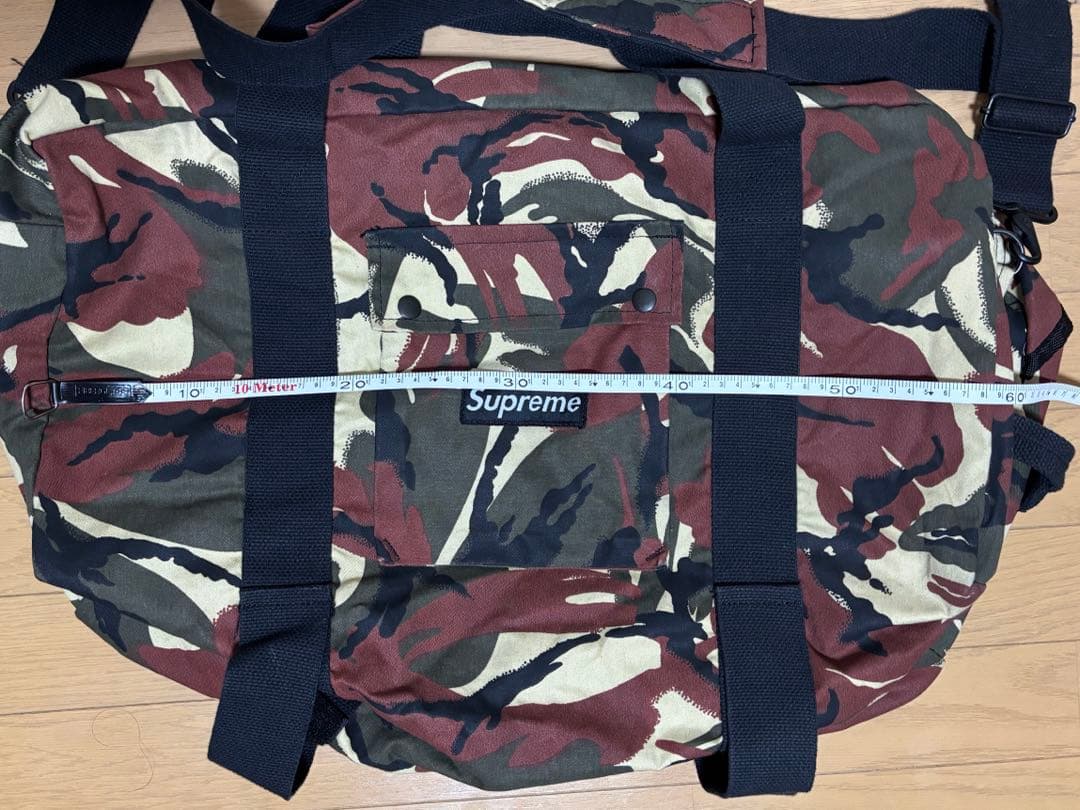 希少 Supreme 迷彩 ボストンバッグ オールド 正規品 修理前提