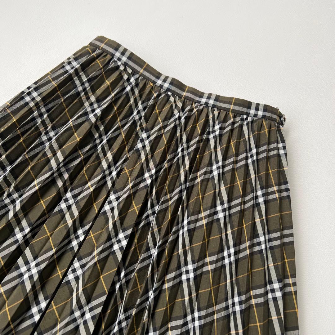 良品　BURBERRY バーバリー　ロングスカート　プリーツスカート　36