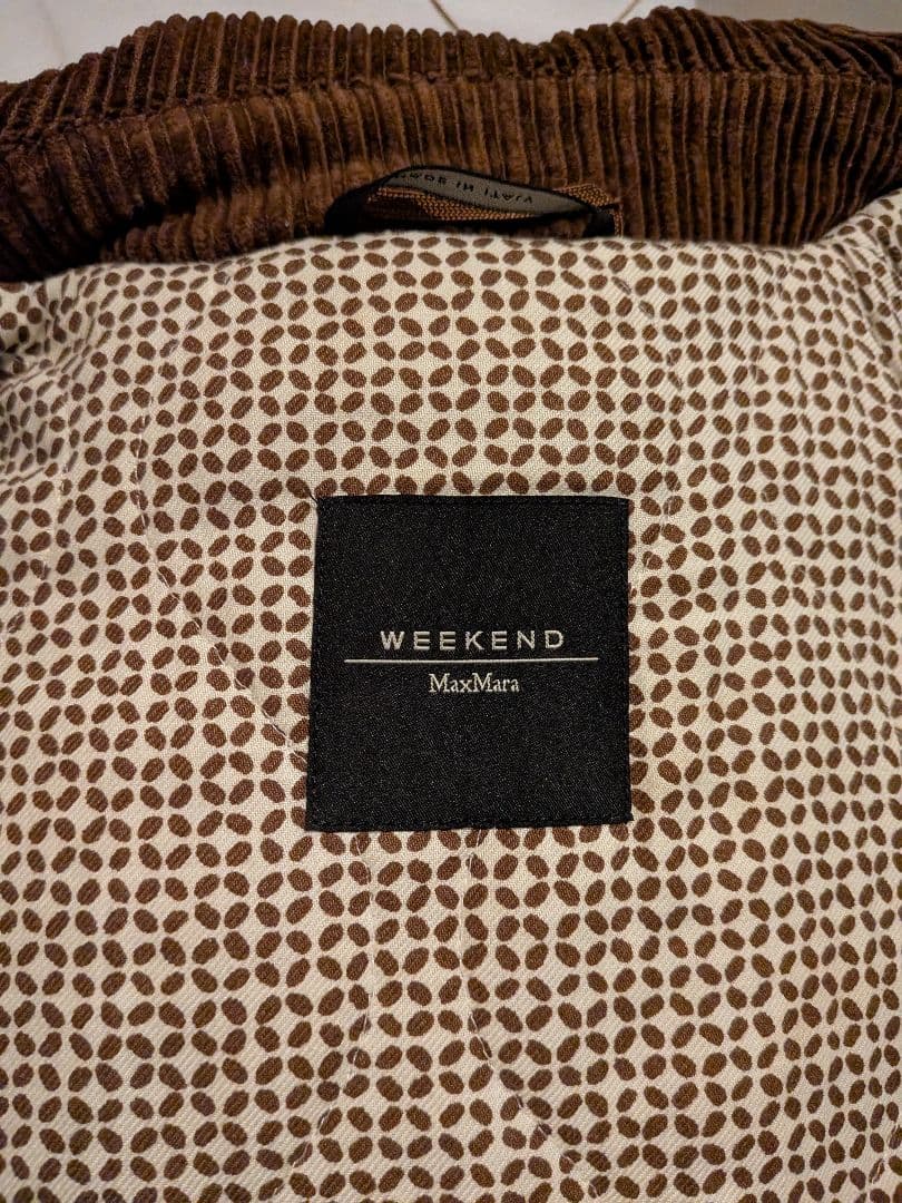 Max Mara weekend ロング　コート　コーデュロイ ブラウン