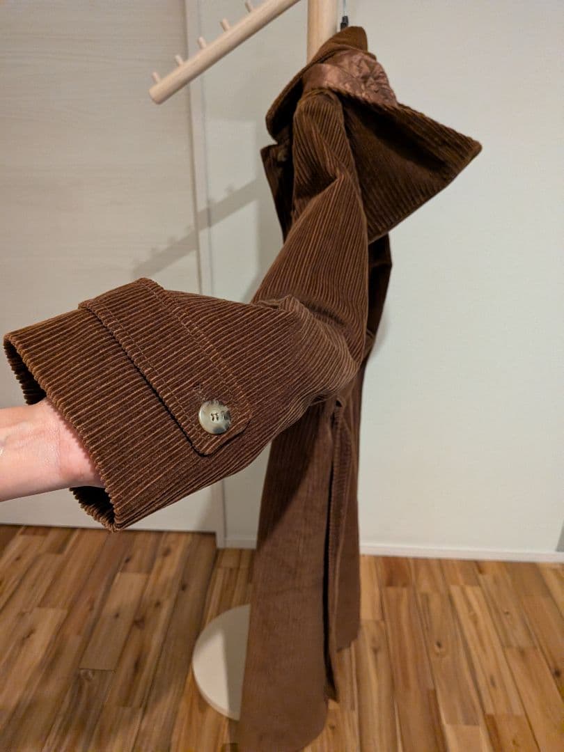 Max Mara weekend ロング　コート　コーデュロイ ブラウン