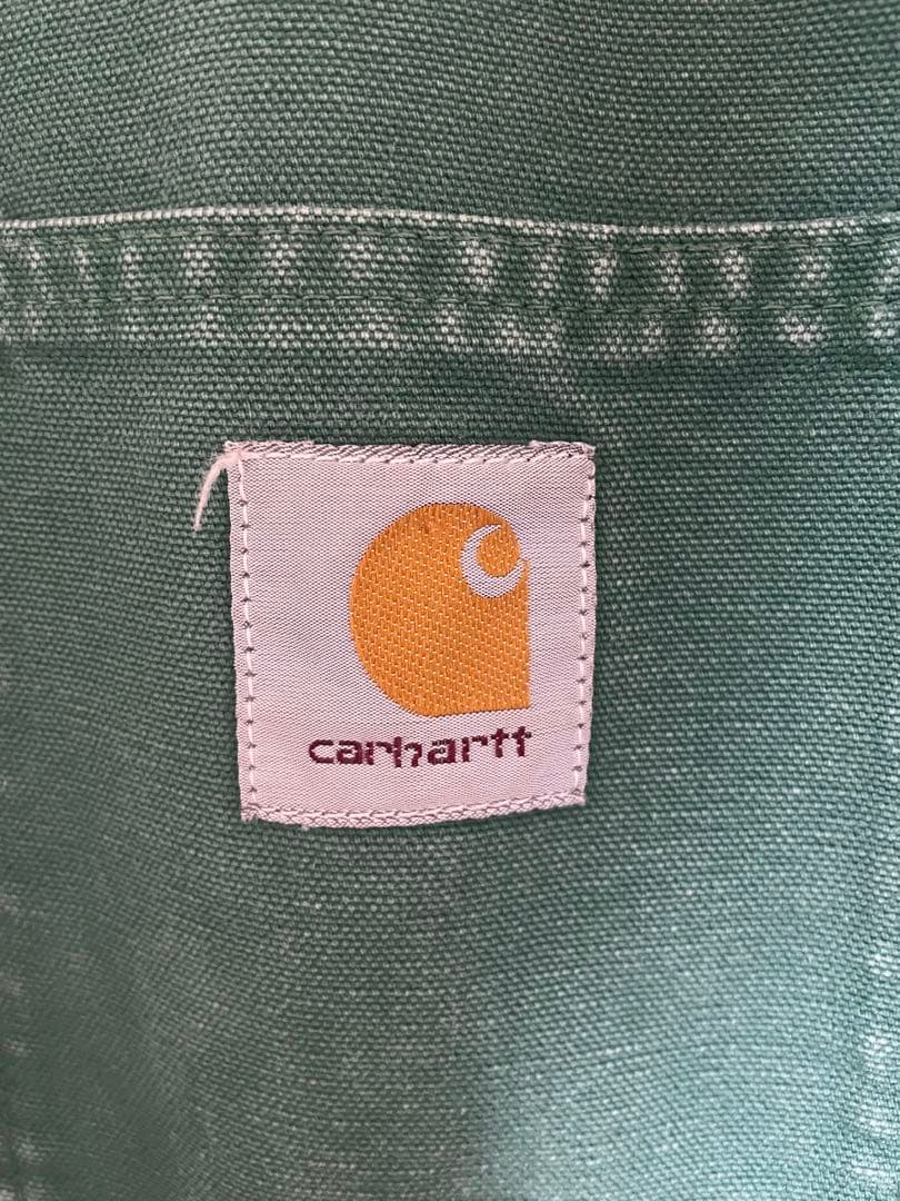 レア 裏地なし 1994年 Carhartt カーハート チョアコート グリーン