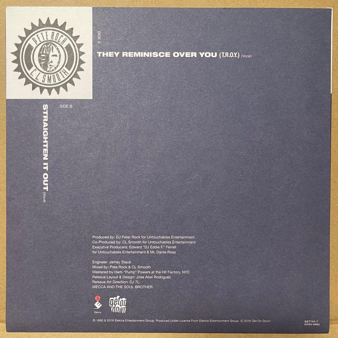 洋楽 RAP45! Pete Rock & C.L. Smooth / T.R.O.Y
