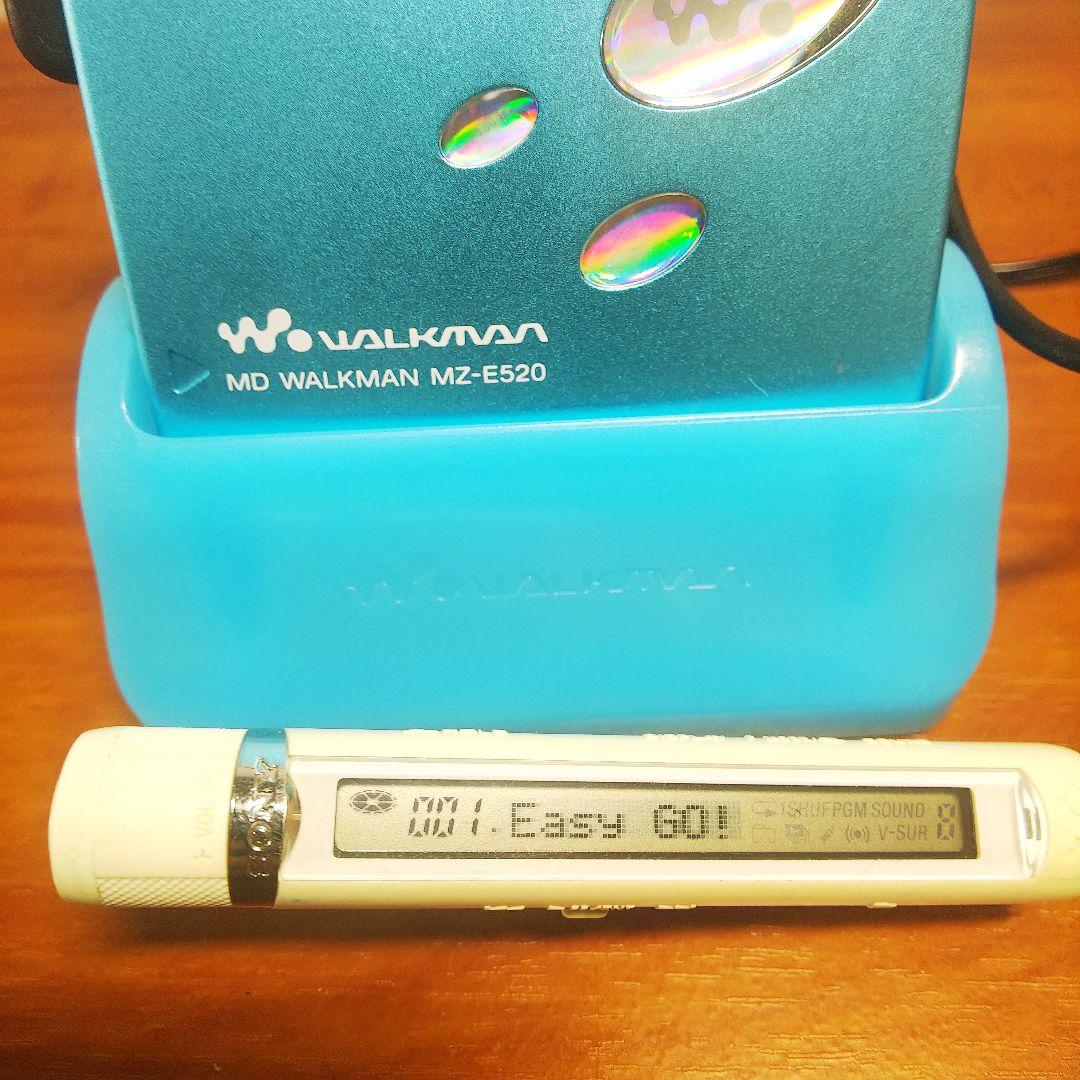 ●SONY MD WALKMAN MZ-E520 青 動作品