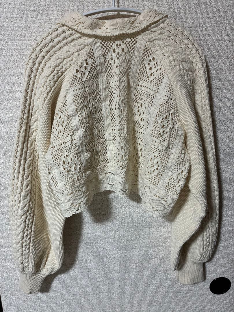 anuke Layered Lace Knit アイボリー