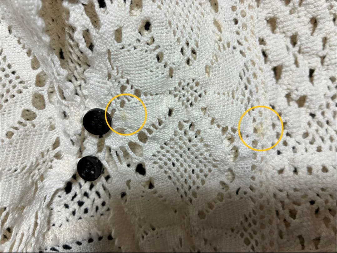 anuke Layered Lace Knit アイボリー