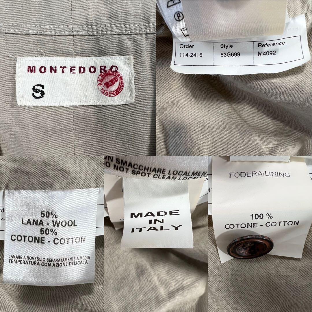 極美品 MONTEDORO ジレ ベスト サイズS イタリア製 美シルエット
