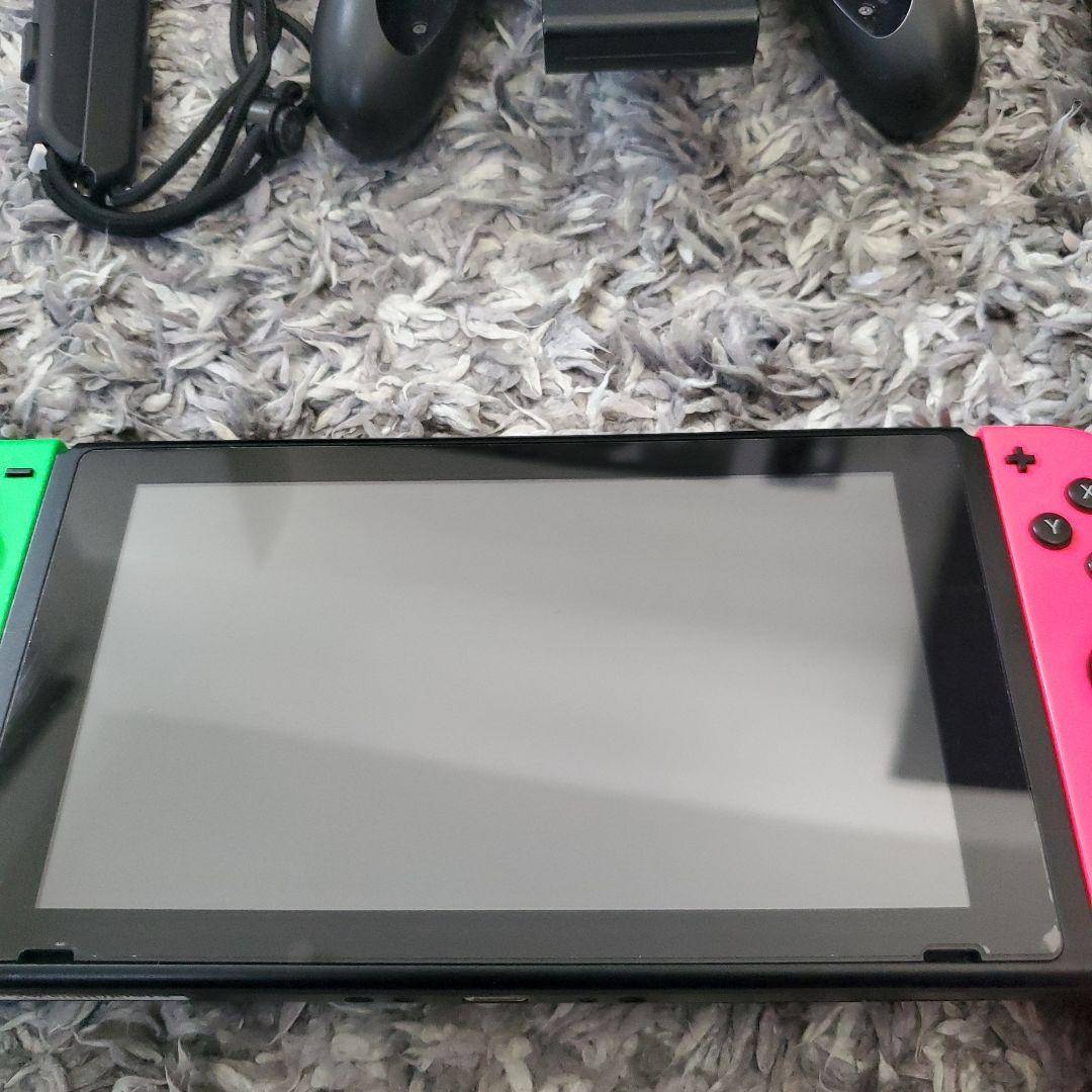 動作確認済み　Nintendo Switch 本体 Joicon 緑/ピンク