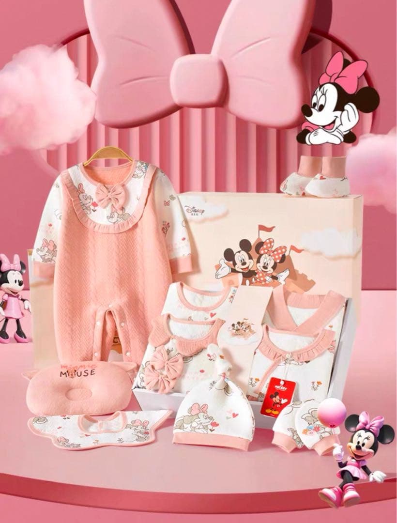 ✨【上海限定】ディズニー ミニーマウスベビー服22点セット✨ 四季対応 最高品質