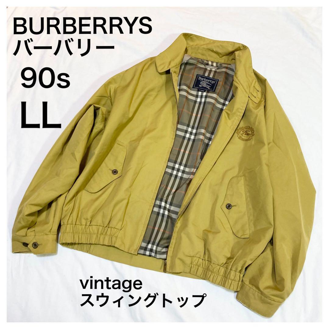 バーバリーBURBERRYスウィングトップ90sヴィンテージ古着メンズXLノバ
