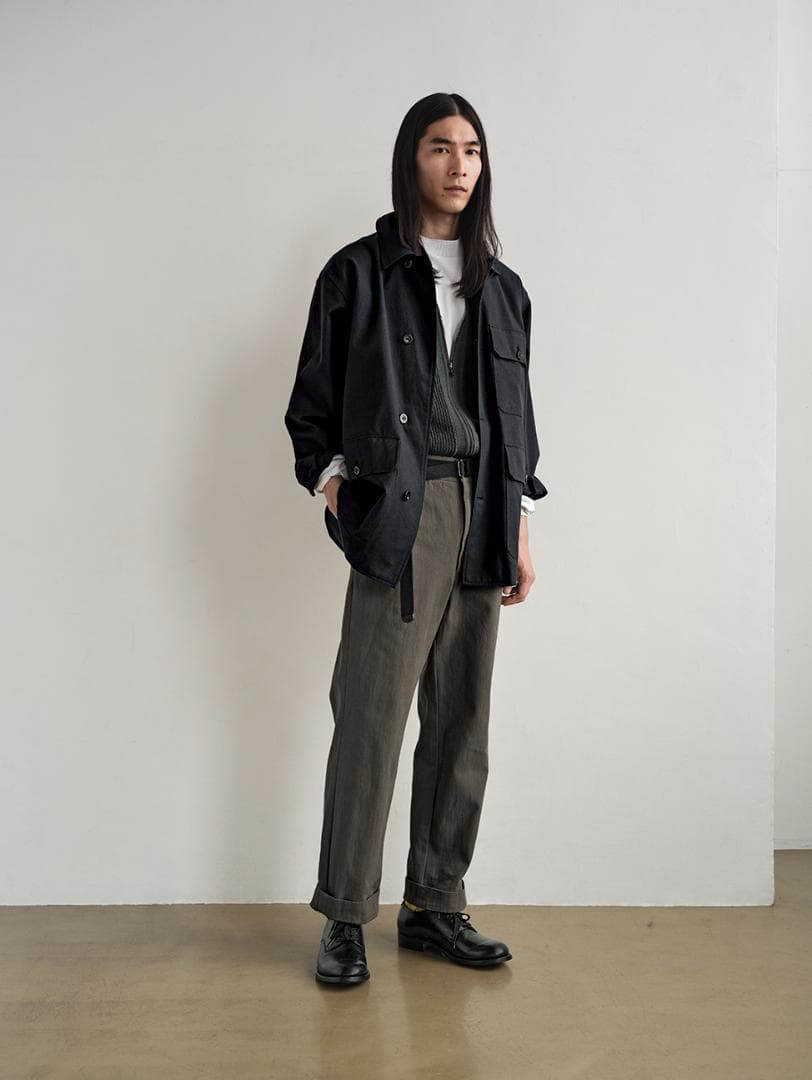 マーガレットハウエル　22ss ブルゾン　ジャケット　コート　ネイビー　M