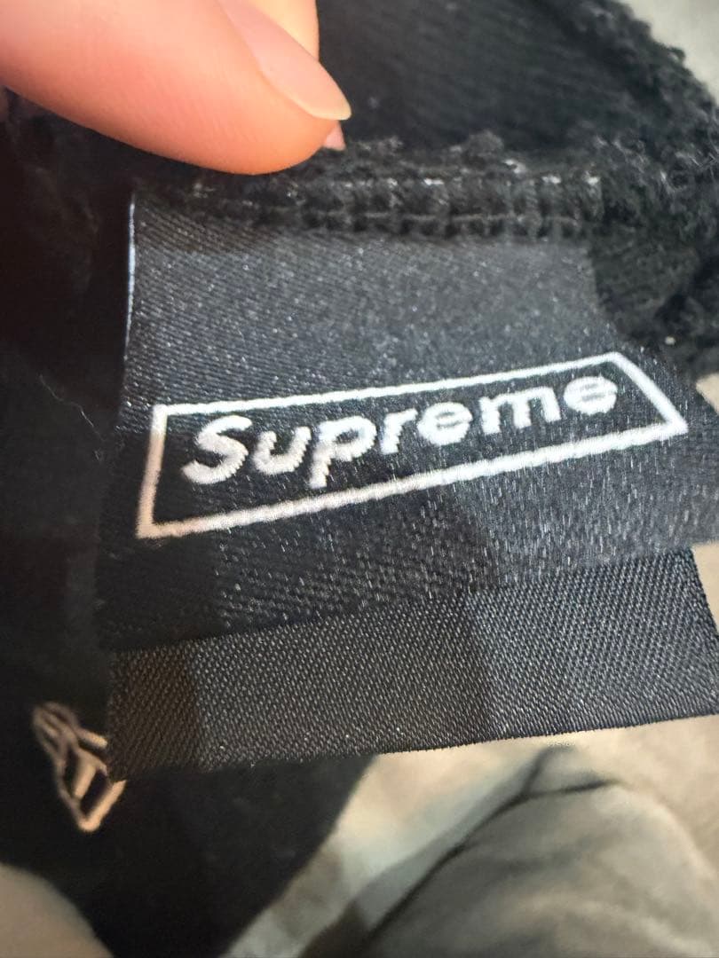 帽子 supreme new era box logo beanie black