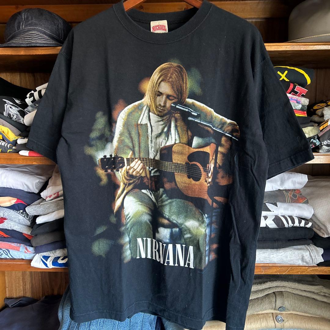 90s nirvana tシャツ　michaelタグ