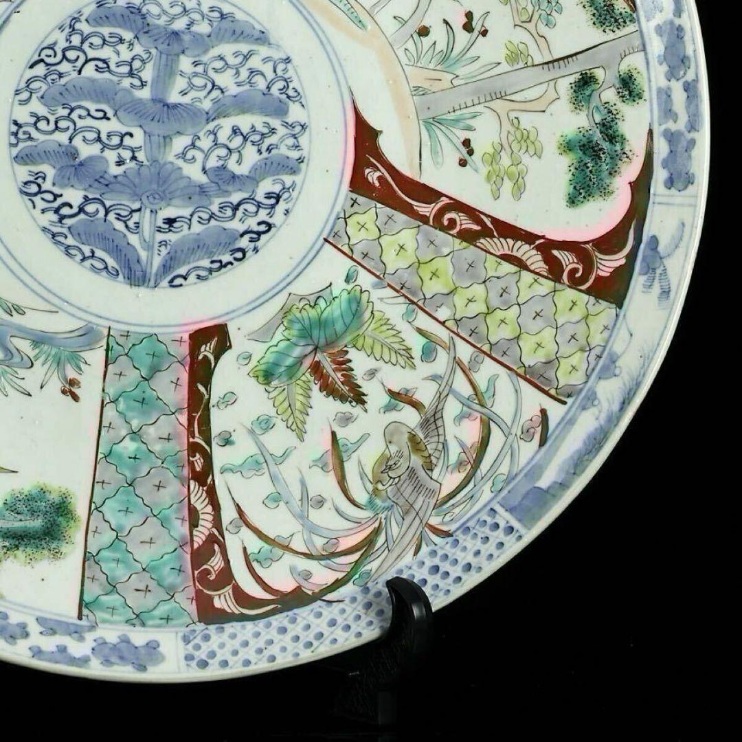 有田焼き 伊万里焼き 中国美術 大皿 色絵 金彩 飾り皿 染付 染錦 大飾皿