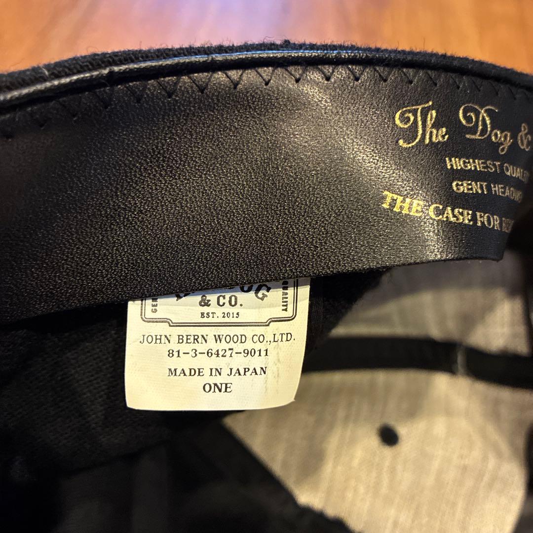THE H.W DOG&CO ウールベースボールキャップ　　ブラック