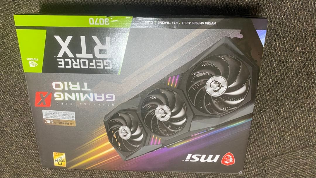 やや難あり　MSI GeForce RTX 3070 グラフィックボード 8GB